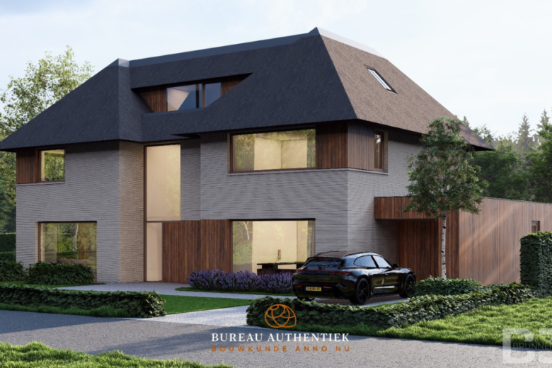Eigentijdse villa met rieten kap