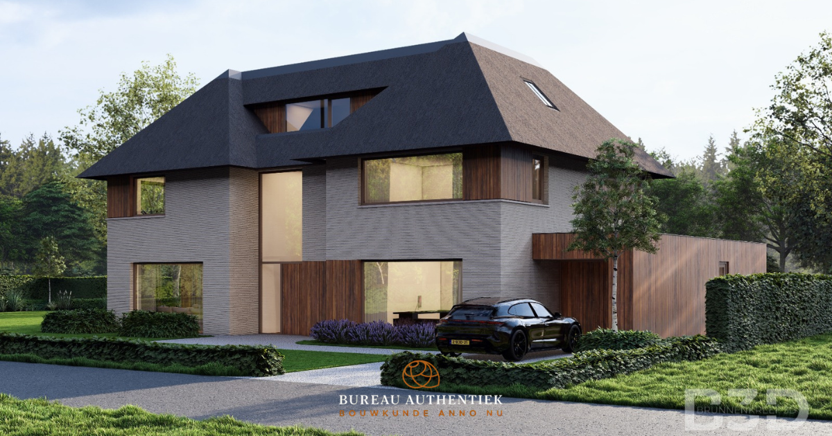 Eigentijdse villa met rieten kap