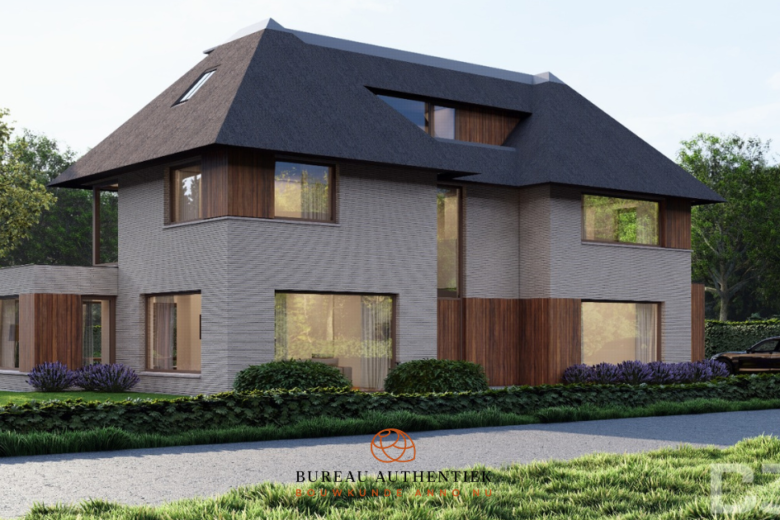 Eigentijdse villa met rieten kap